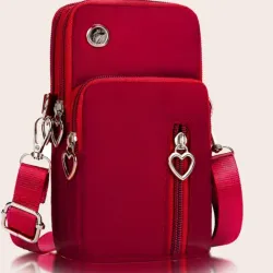BOLSO PORTA CELULAR ROJO