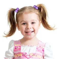 PAR DE BOLITAS PARA EL CABELLO DE LAS NIÑAS