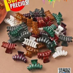 PELLIZQUITOS DE COLORES TRANSPARENTES-PAR