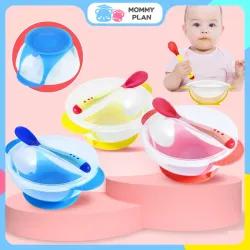 POSUELO ANTI-ADERENTE CON CUCHARA PARA BEBES