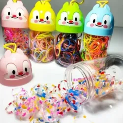 POTE DE LIGAS PARA PEINADOS