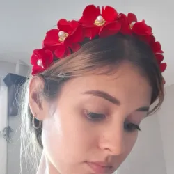 Diadema de flores para jóvenes y niñas 