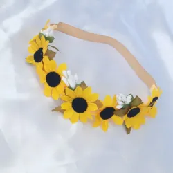 Diadema de girasoles 