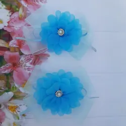 Lazos d organza con flor