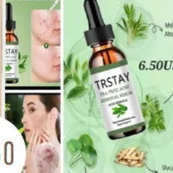 Serum para el tratamiento de la acné a base de té verde.
