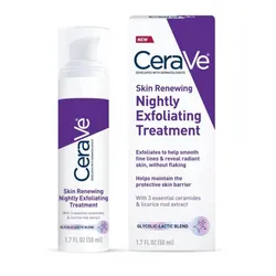 Tratamiento nocturno con exfoliante