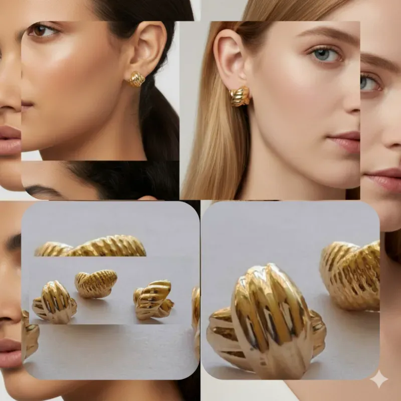 Aretes pegados