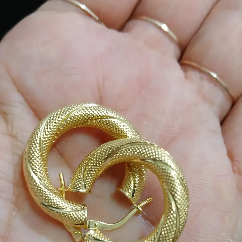 Argollas de tubo gordo