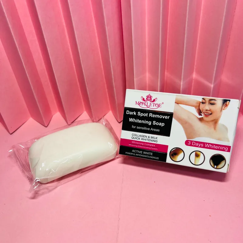 Jabón blanqueador eliminador de manchas, de Colágeno & Leche para Áreas Sensibles🫧