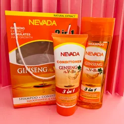 Kit de Shampoo y Acondicionador Nevada 3 en 1 Ginseng Plus V-B5💫