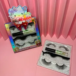 Set de pestañas (2) + pegamento y aplicador ✨