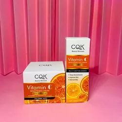 Set Facial Aclarante y Luminoso CQK Vitamina C🫧