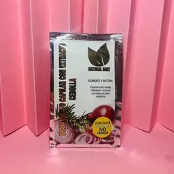 Tratamiento capilar con extracto de cebolla, romero y biotina💫