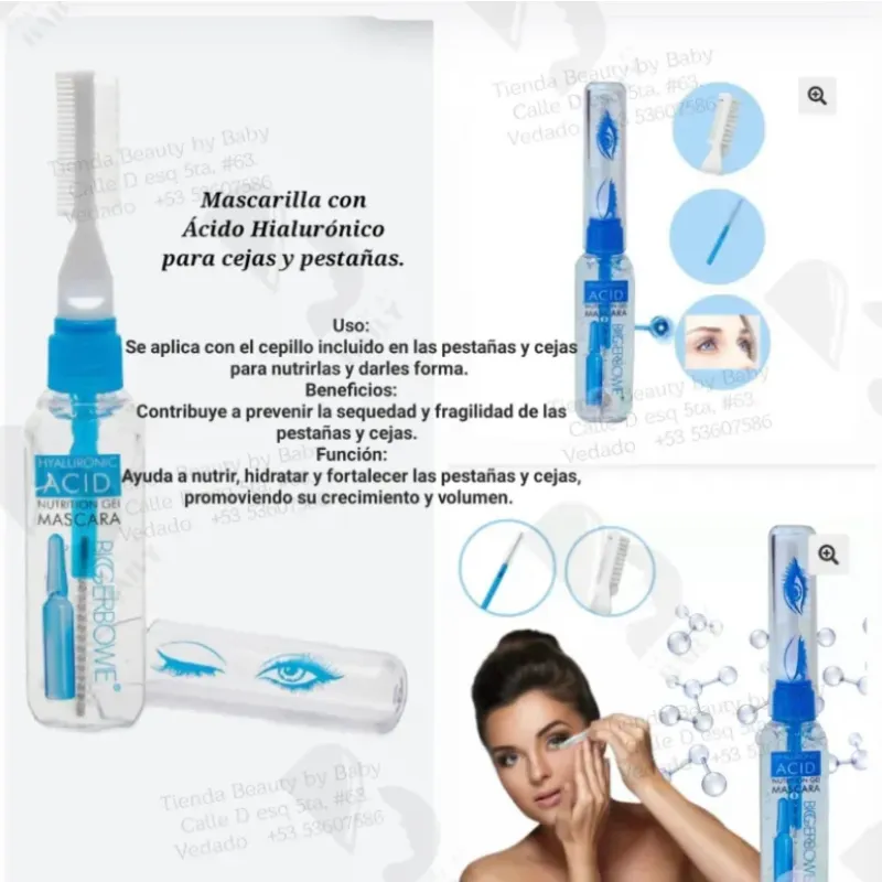 Ácido Hialurónico fortalecedor de pestañas y cejas