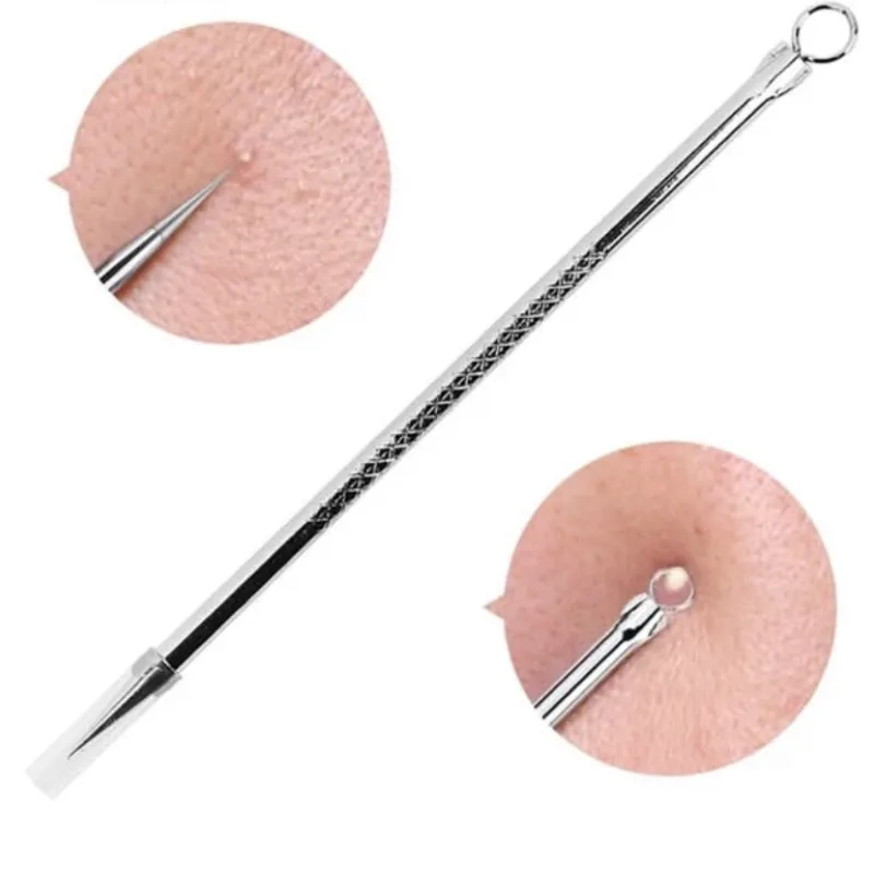 Aguja extractor de comedones( puntos negros) y granos 