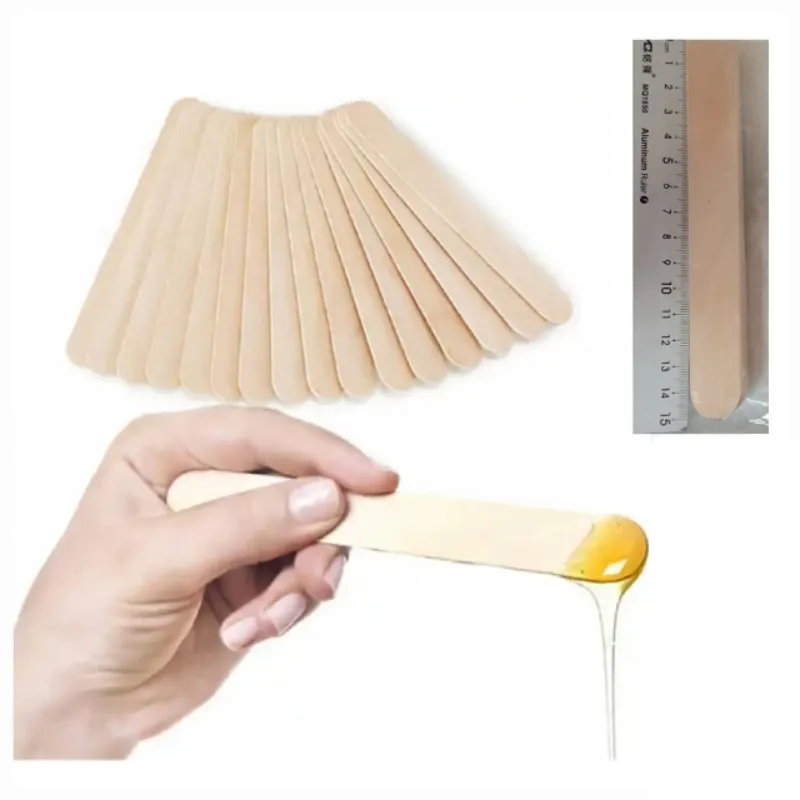 Aplicadores de madera para depilación