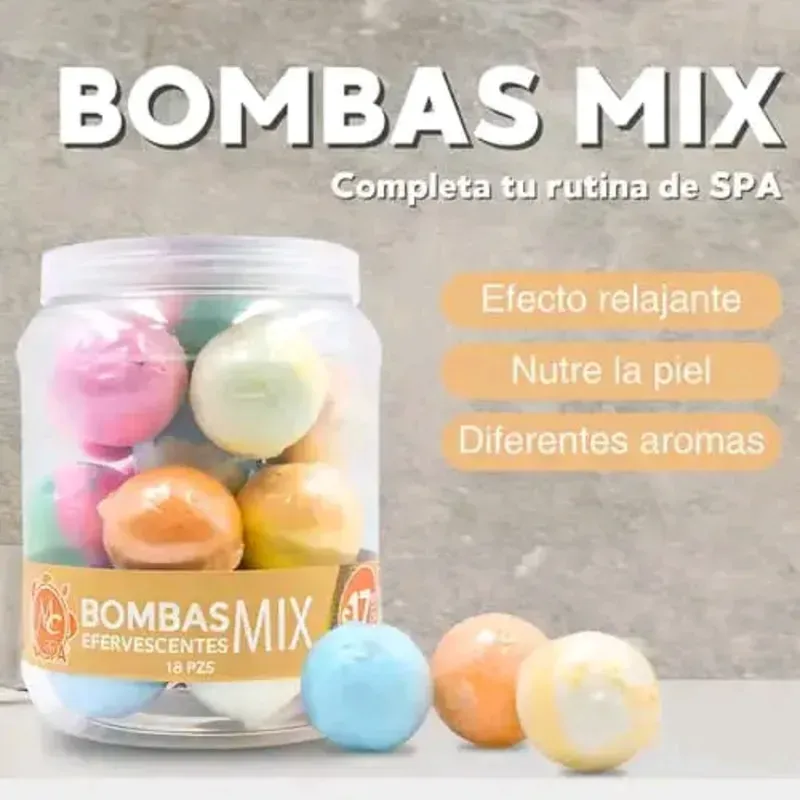 Bomba efervescente para pedicura 