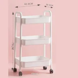 Carrito auxiliar blanco