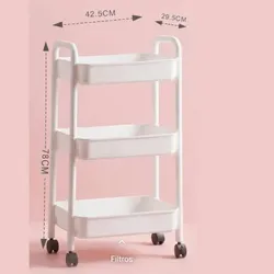 Carrito auxiliar blanco