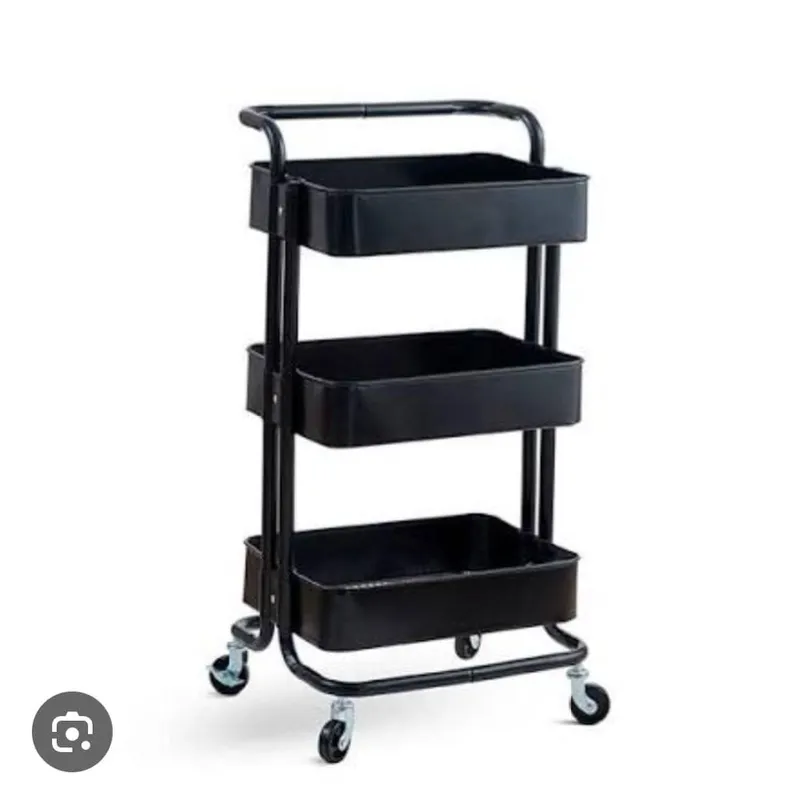 Carrito auxiliar negro