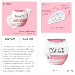 Crema Aclarante POND'S (50 gramos)