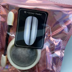 Efecto espejo plateado