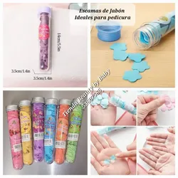 Escamas de jabón para la pedicura