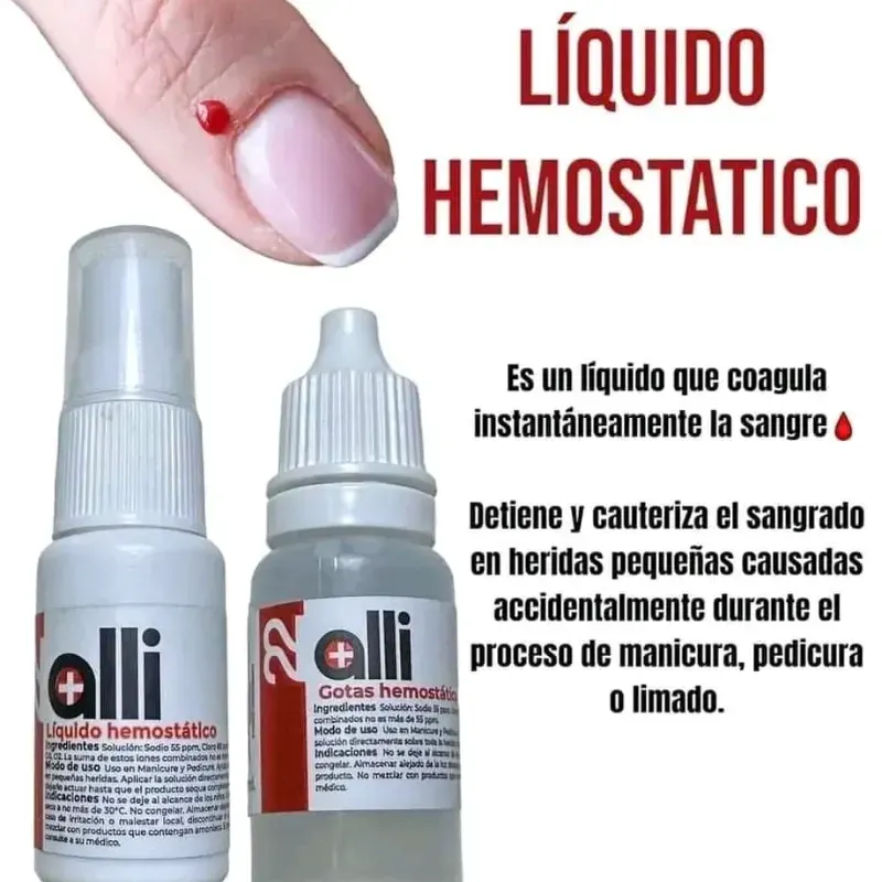 Gotas homostáticas para detener el sangrado