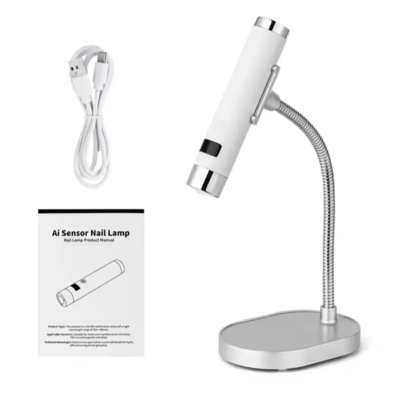 Lámpara con IA de precurado recargable con sensor de movimiento