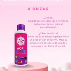 Liquido moldeador de polygel (4 onzas)
