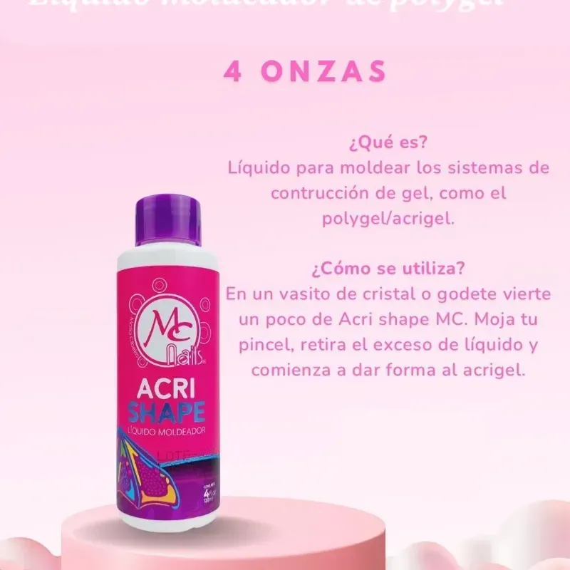 Liquido moldeador de polygel (4 onzas)