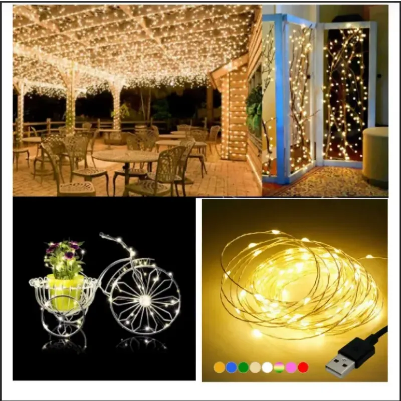 Luces con puerto USB 8 metros