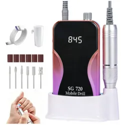 Máquina recargable 45000 RPM con base