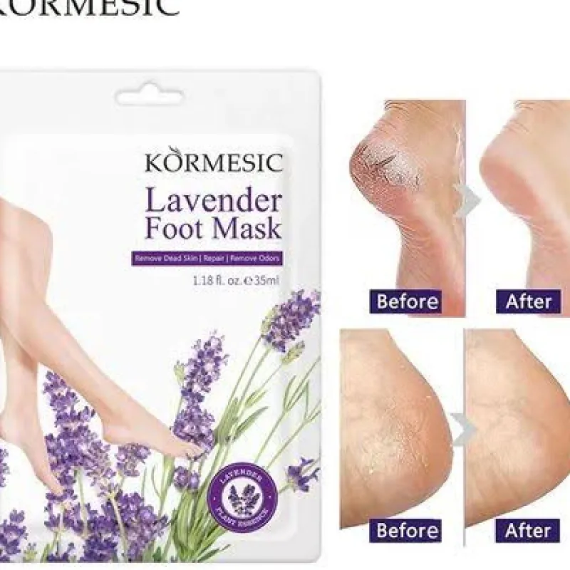 Mascarilla para pies de lavanda 