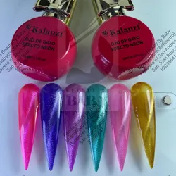 Ojo de gato efecto neón 