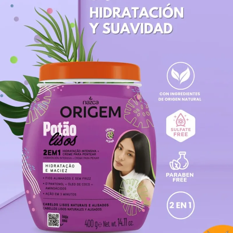 Pote de tratamiento 2 en 1 