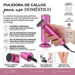 Pulidor de callos con 60 repuestos