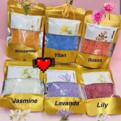 Sales con aroma para pedicura