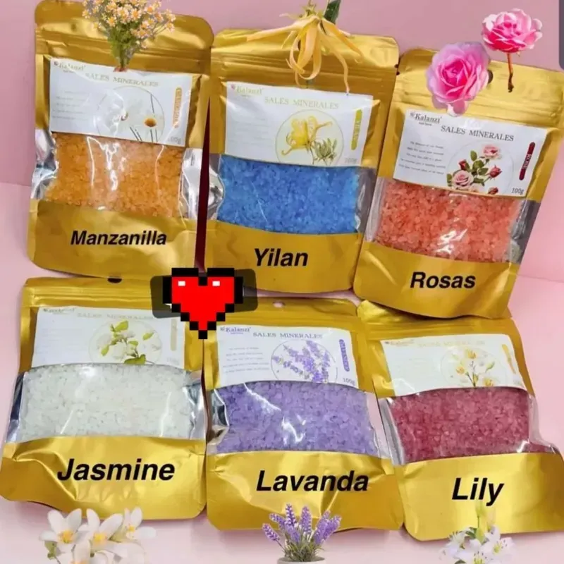 Sales con aroma para pedicura