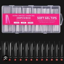 240 Tips Soft Gel (extra largo)
