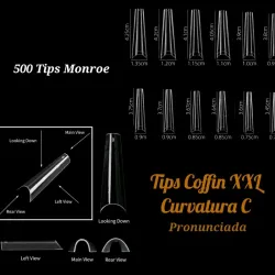 500 Tips Monroe (coffin con curvatura)
