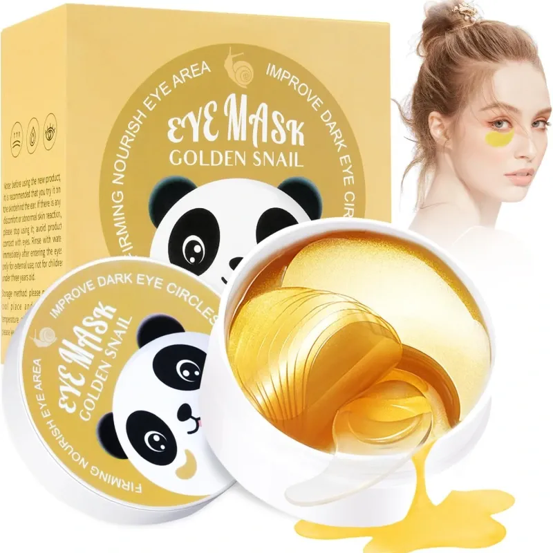 60 Parches para las ojeras con extracto de Baba de caracol 🐌 🐌
