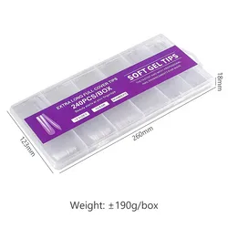 Caja de 240 tips soft gel