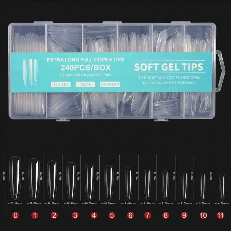 Caja de 240 tips soft gel