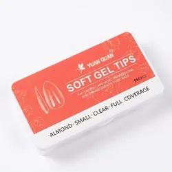 Caja de 550 tips soft gel almond