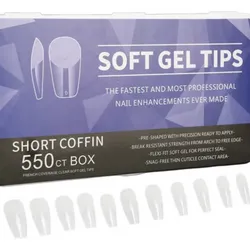 Caja de 550 tips soft gel coffin