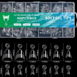 Caja de 600 tips soft gel de extensión
