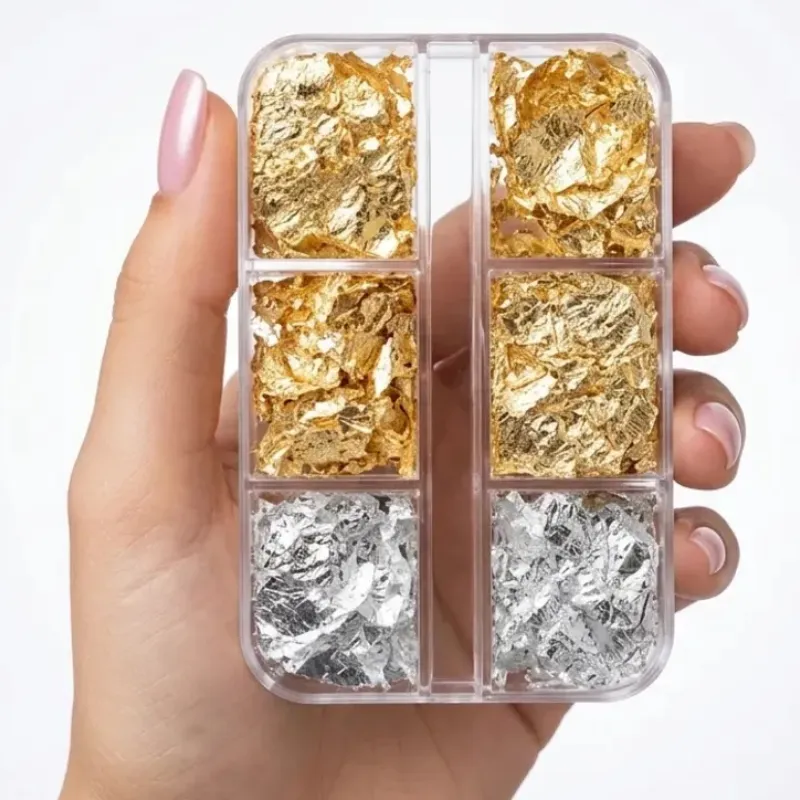 Cajita papel oro