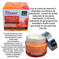 Crema facial con Vit C y Ácido Hialurónico 