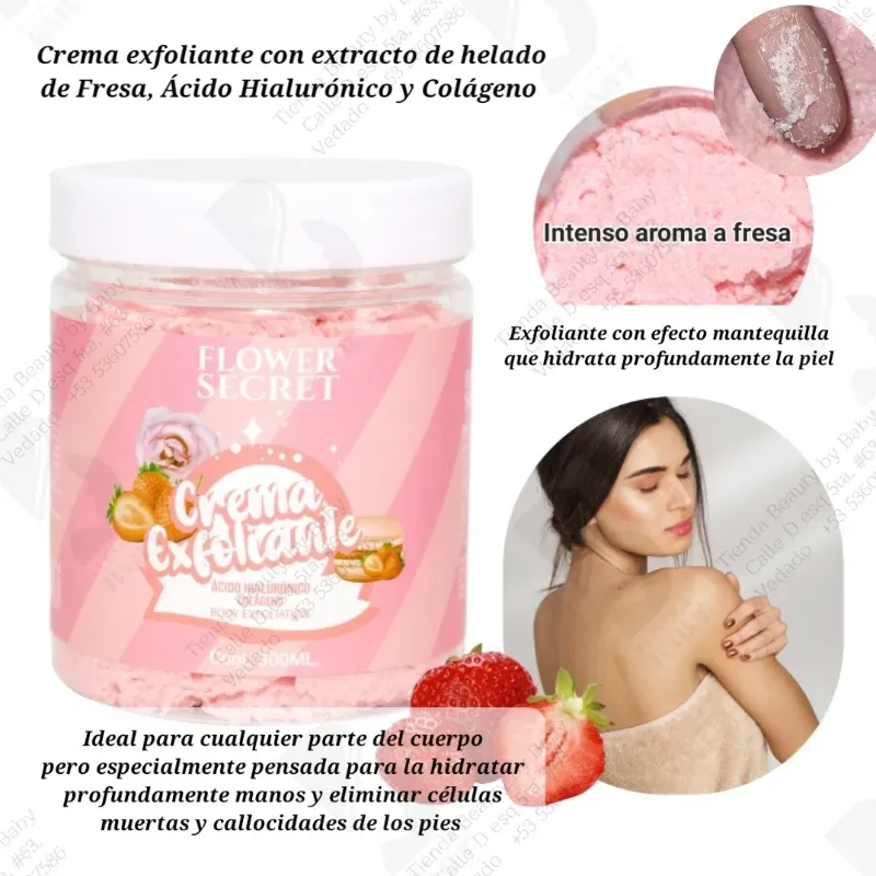 Exfoliante con extracto de helado de frambuesa (300ml)